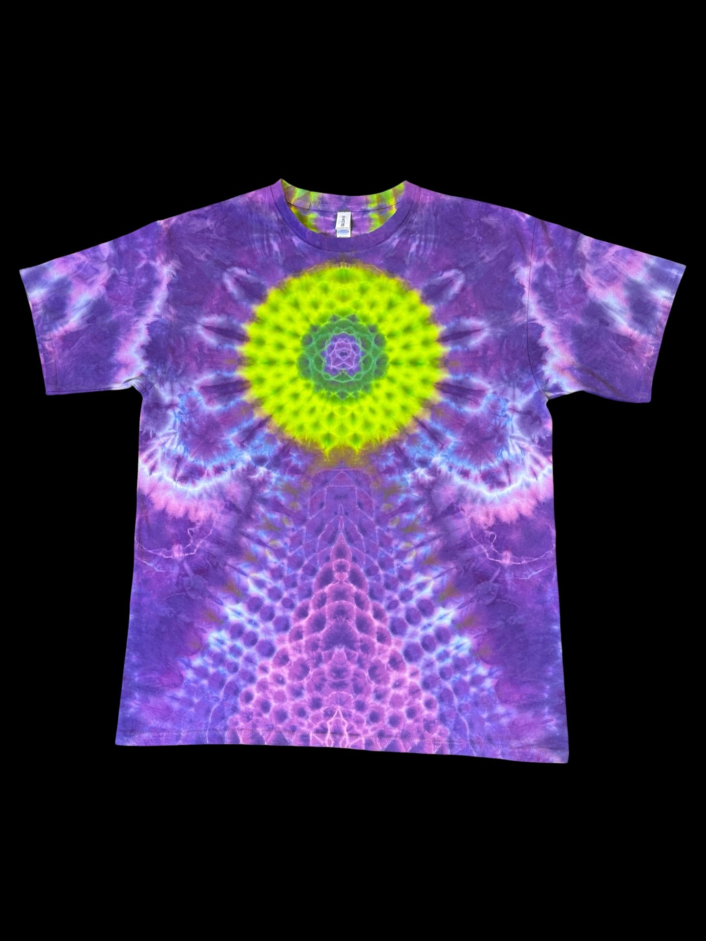XL - lilac and lime mandala with klink spine tee