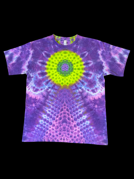 XL - lilac and lime mandala with klink spine tee