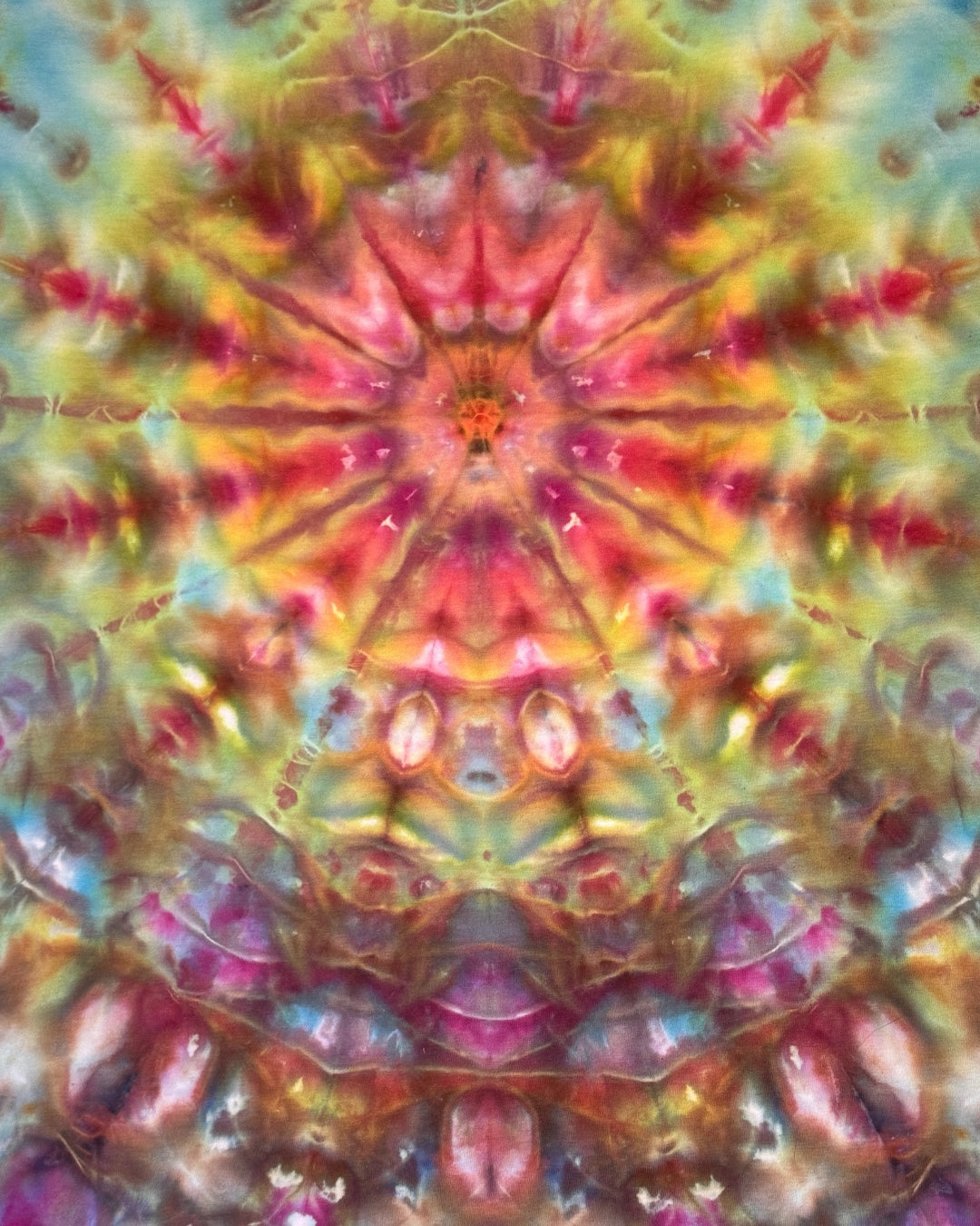 M - ice dyed bursting mandala tee