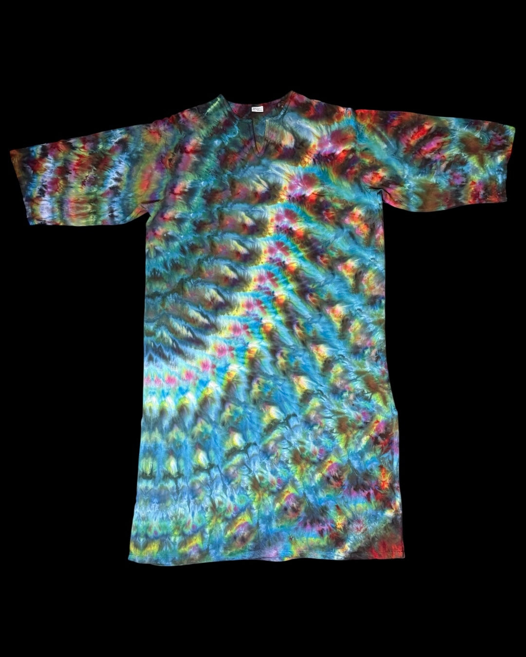 M - ice dyed cosmic rolled kaftan
