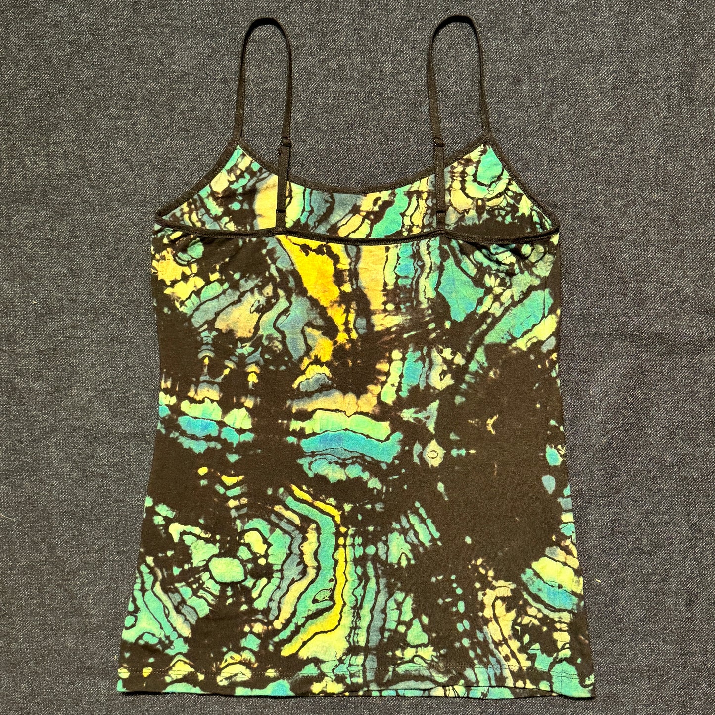 S - reverse dyed geode style cami