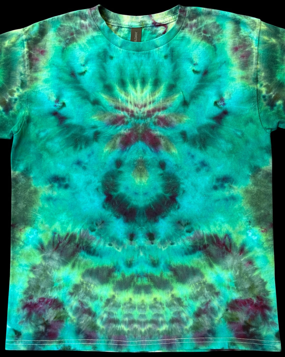 XL - youth sized ice dyed aqualung cosmic roll tee