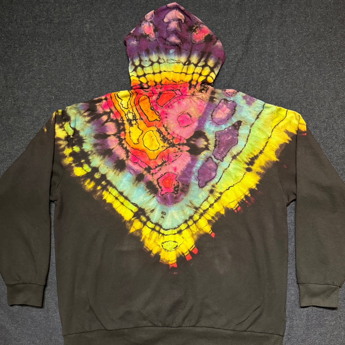 XL - reverse dyed full zip hoodie