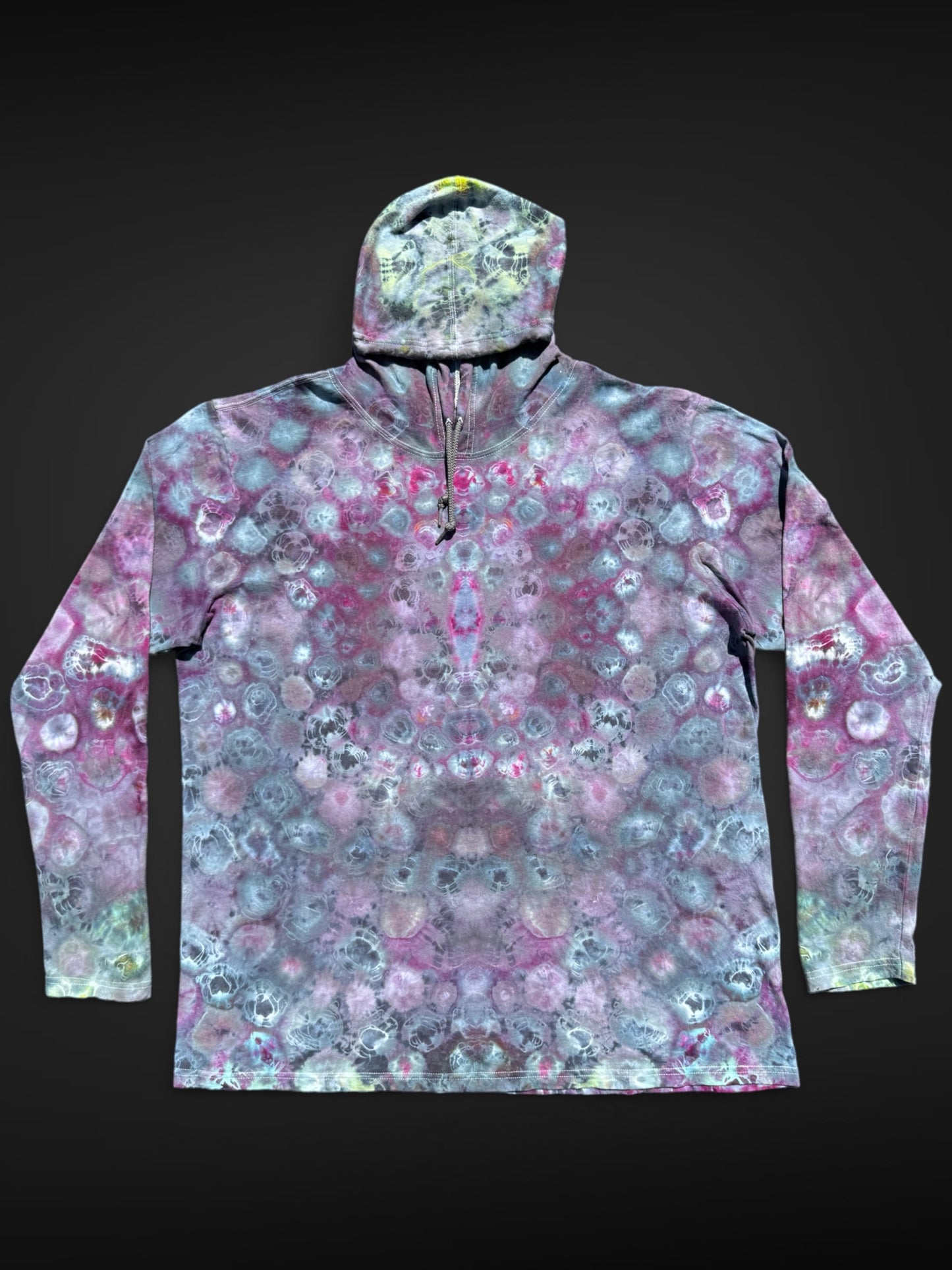 XL - ice dyed quad fold kenney style hoodie