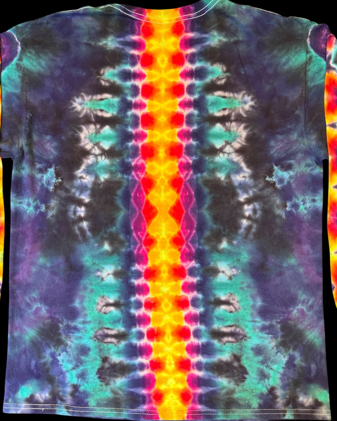 L - pentagram mandala with klink spine long sleeve tee