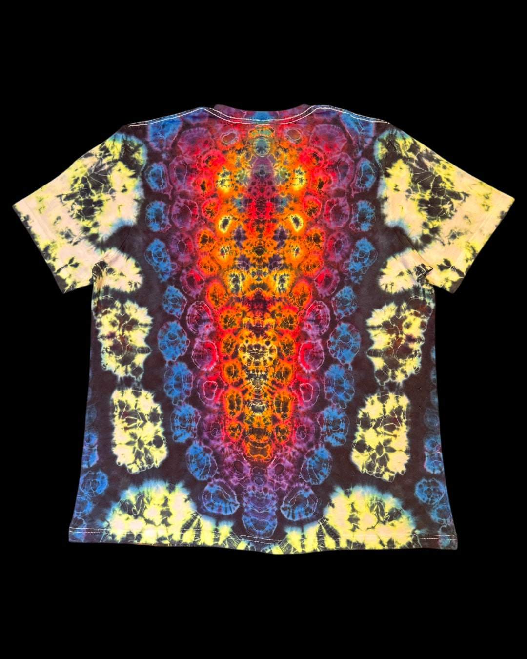 XL - rainbow arch glowing kenney style tee with kenney shield spine