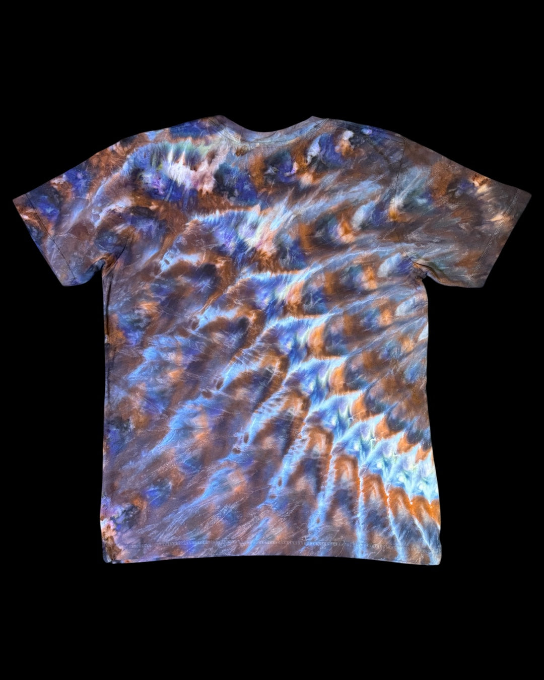 L - ice dyed avalon cedar cosmic rolled bamboo tee