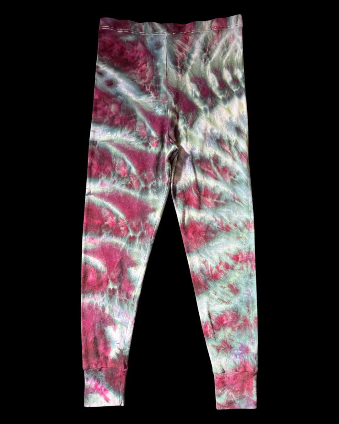 XL - ice dyed dusty purple cosmic rolled leggings