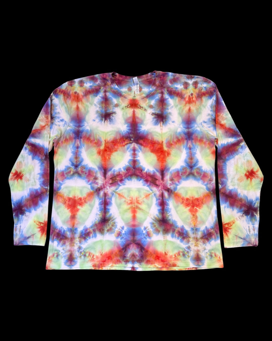 XXL - ice dyed glowing sekka shibori long sleeve tee