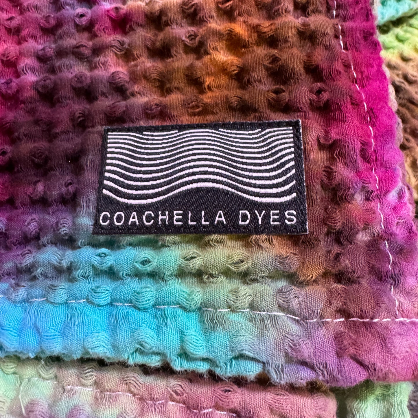 ice dyed throw blanket - cosmic egg style