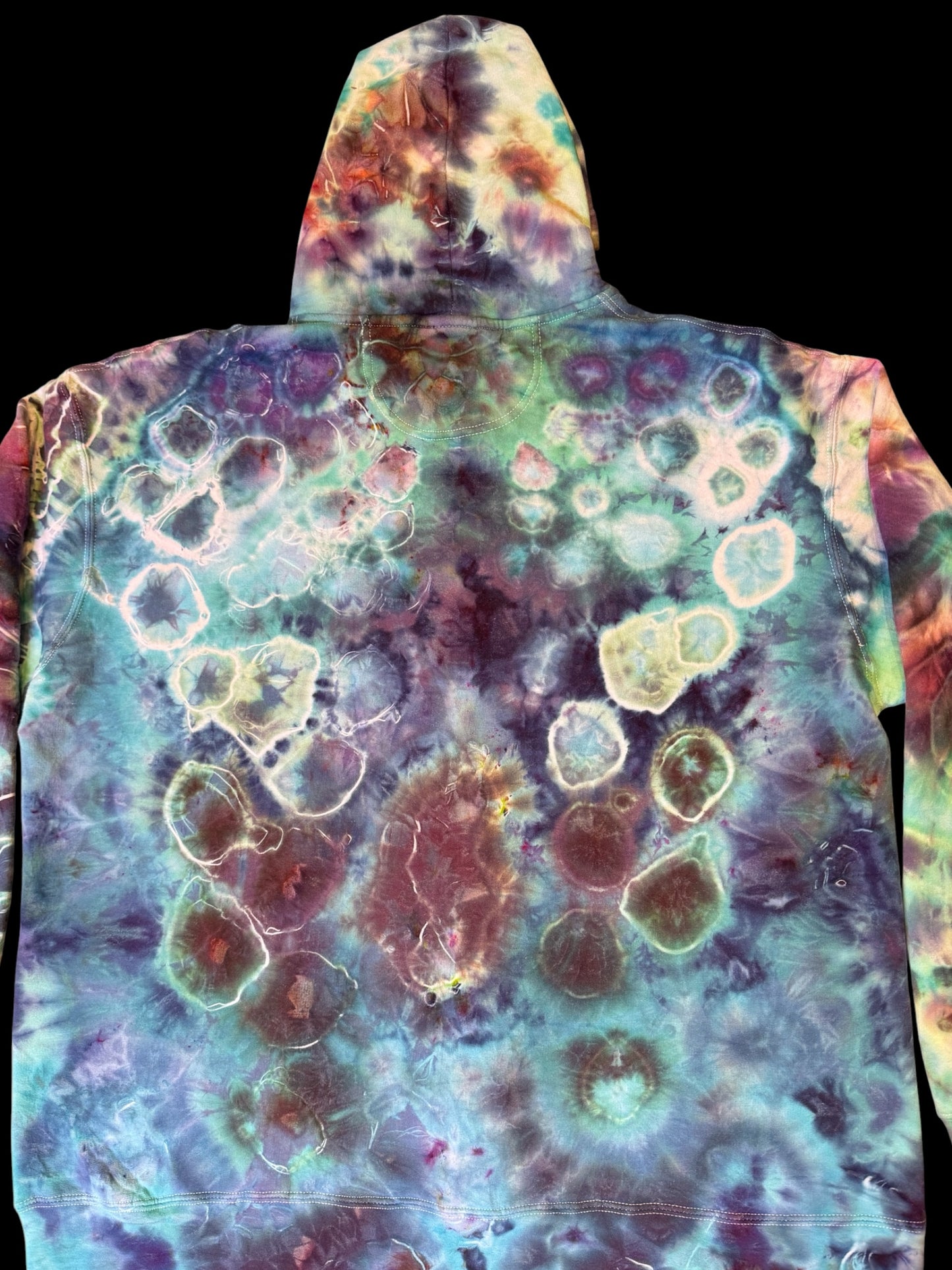 XXL - ice dyed trip style geode hoodie