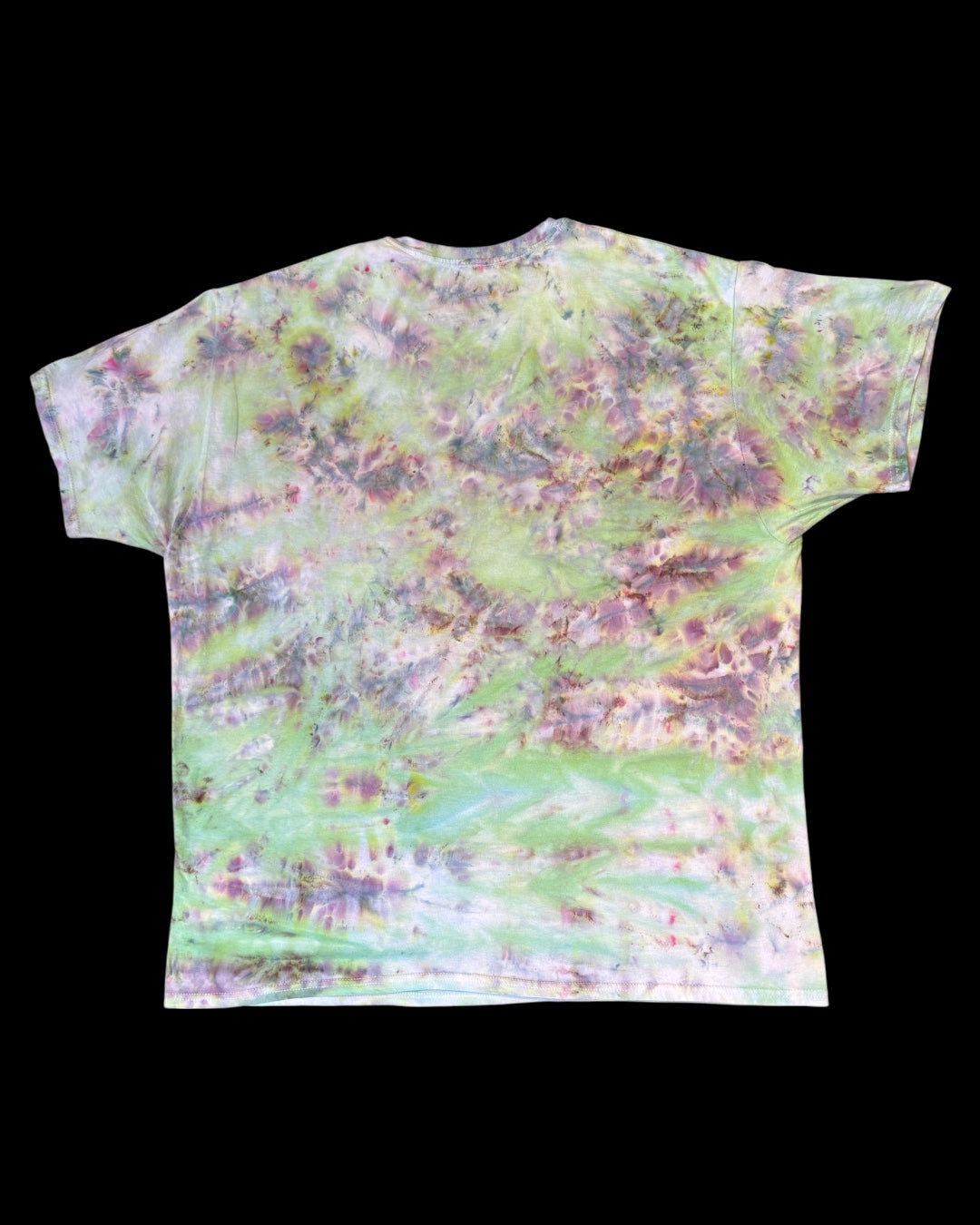 XXL - bubble ice dyed kaleidoscope eyes scrunch tee
