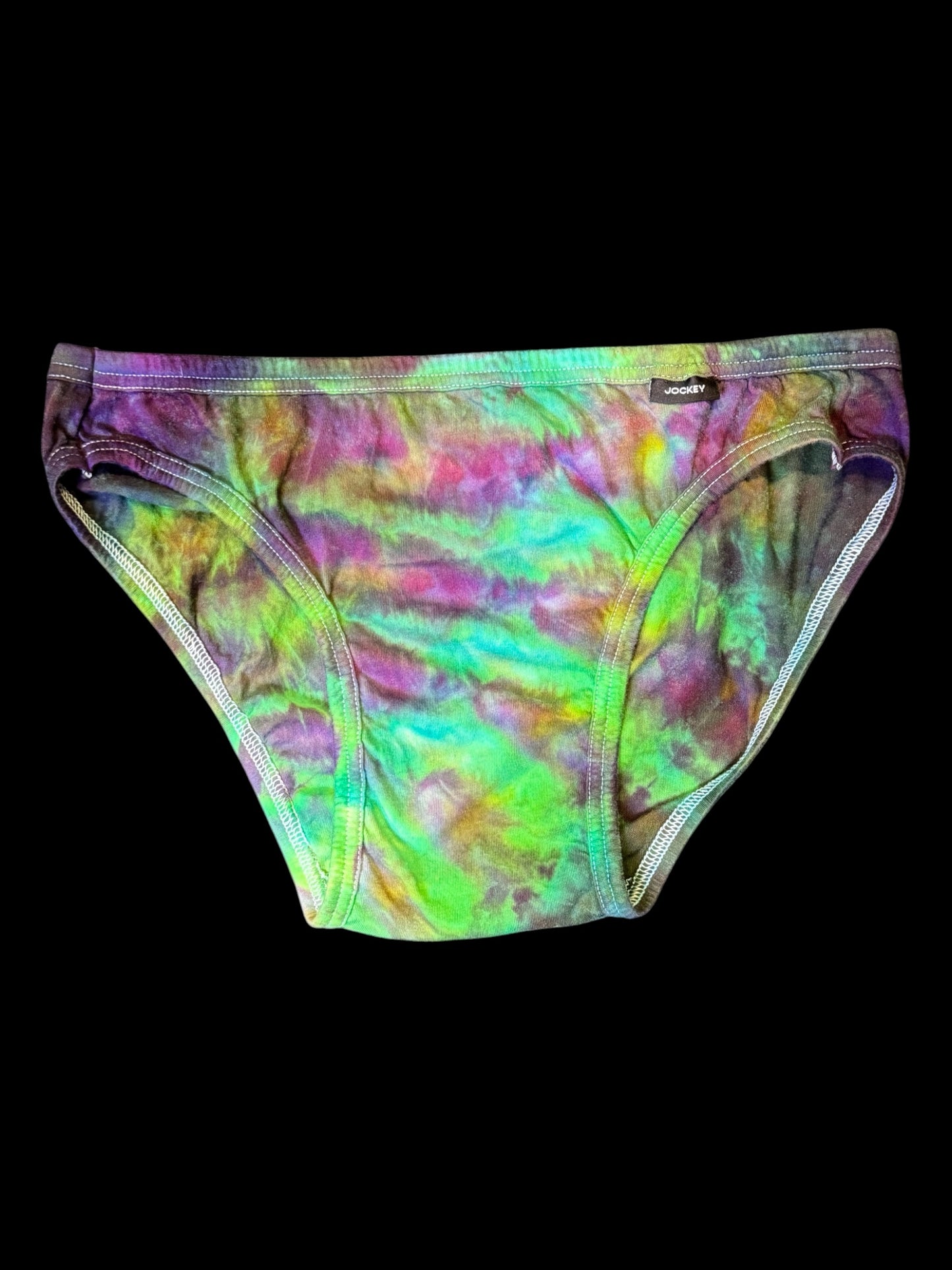 L - ice dyed cosmic rolled men’s bikini brief underwear