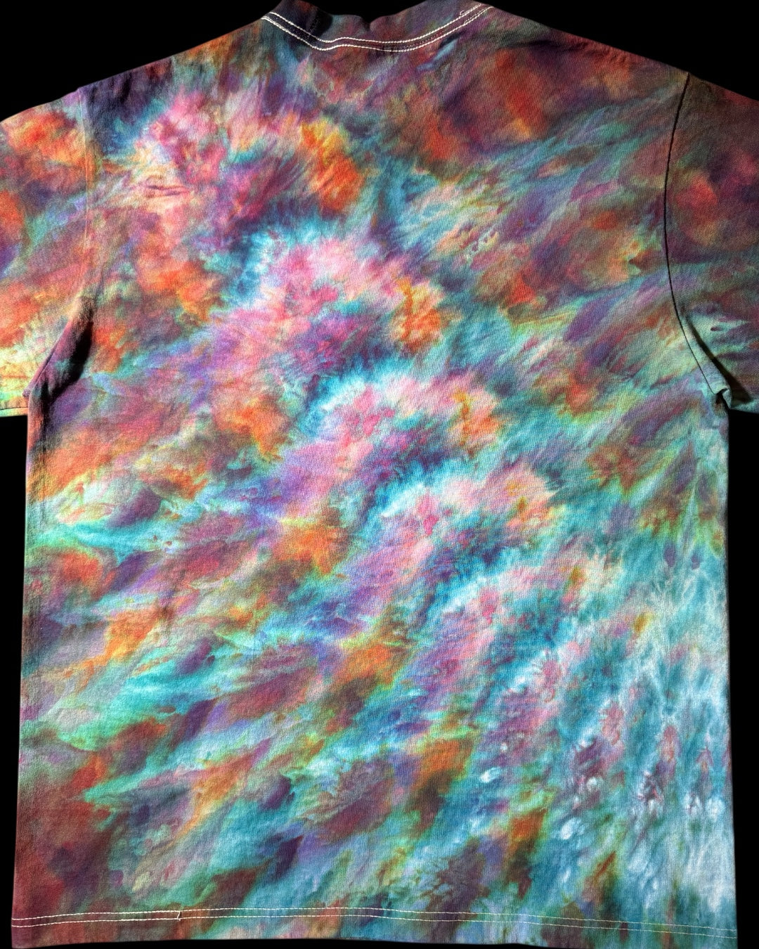 XL - ice dyed phoenix flame mindbender b cosmic roll tee