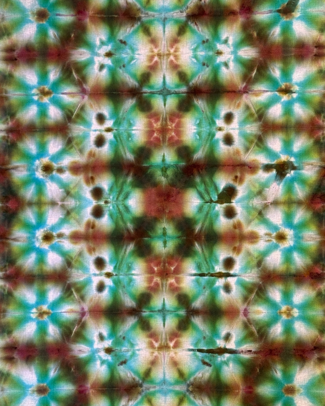 ice dyed wild thing emerald green shibori bandana