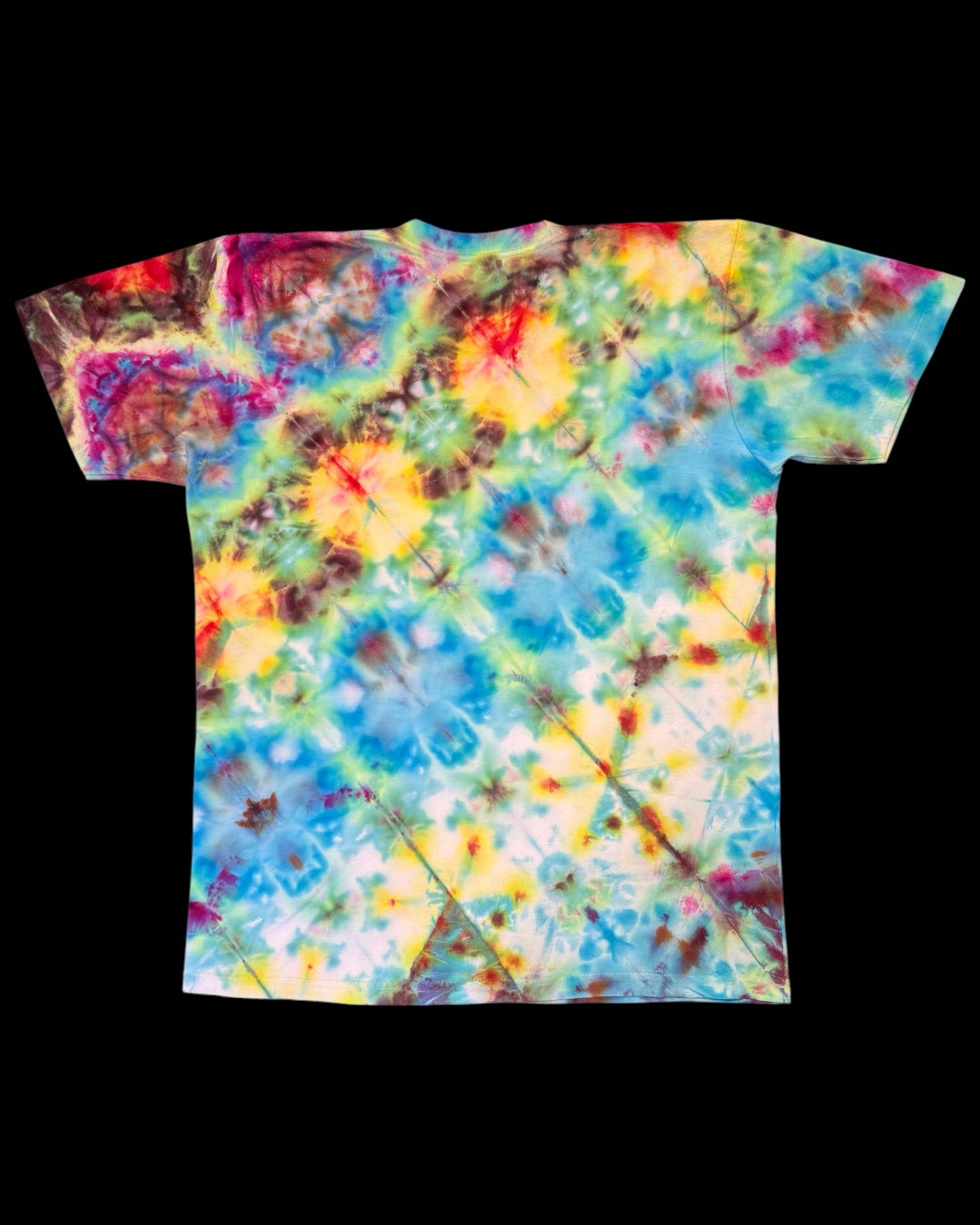 L - ice dyed modified glowing sekka shibori tee