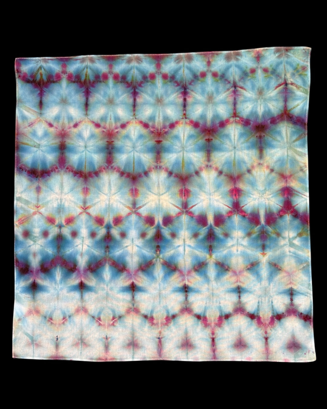 ice dyed sekka shibori mindbender b bandana