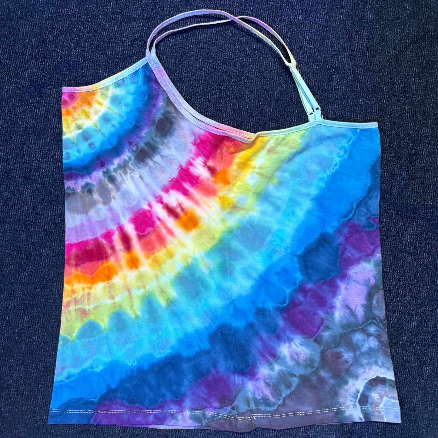 L - double rainbow mandala cami