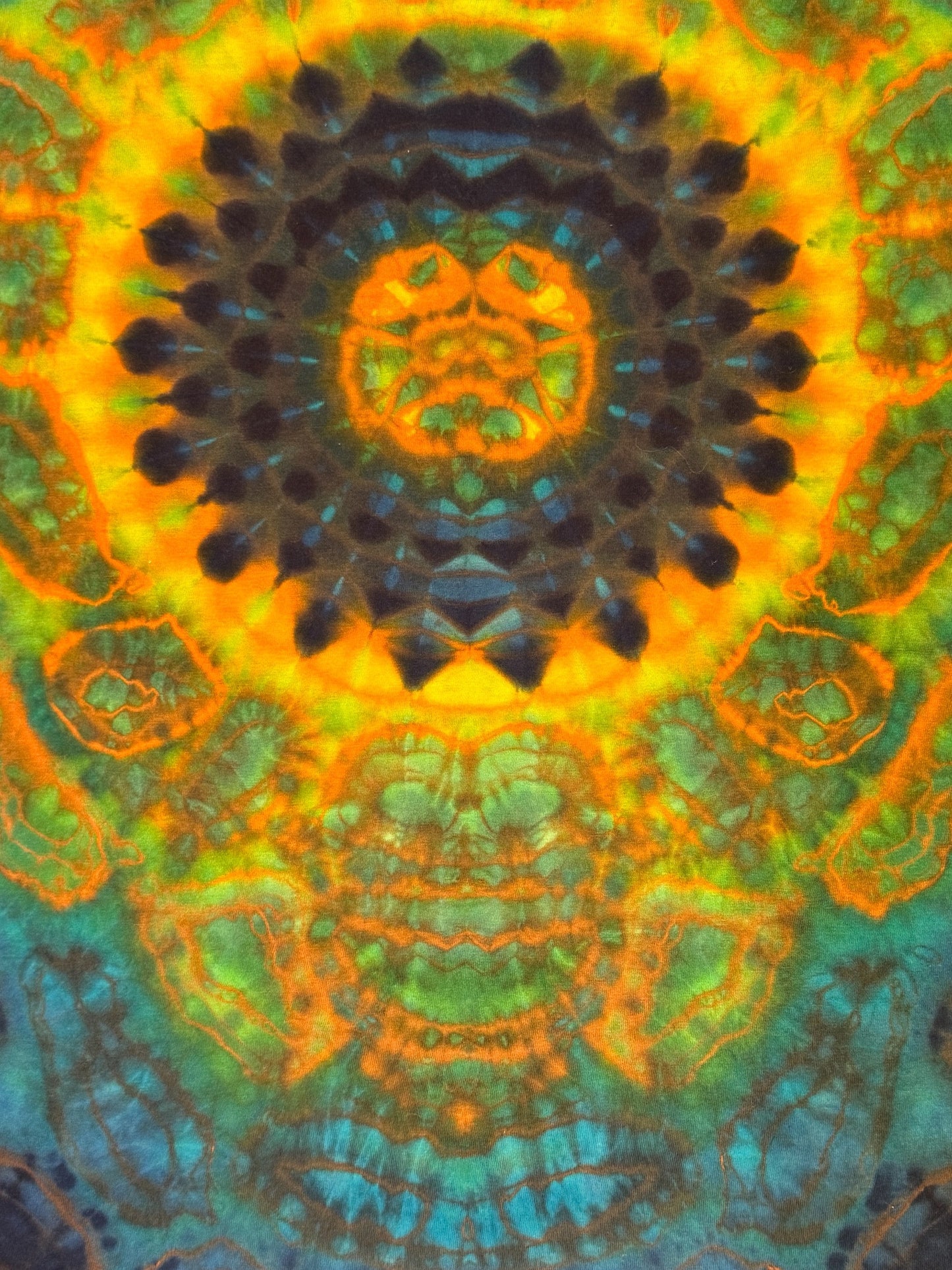 XXL - orange reverse dyed mandala kenney style combo with cosmic spine