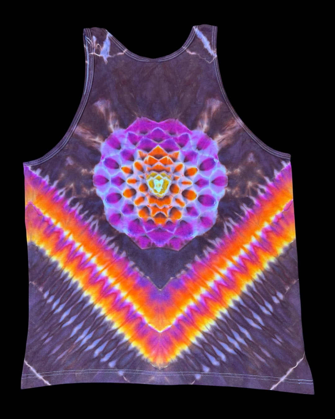 XL - mandala chevron combo tank top
