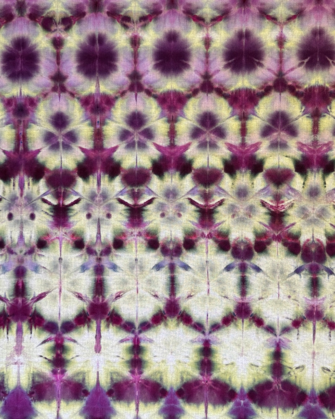 ice dyed shibori custom color ‘berry patch’ bandana