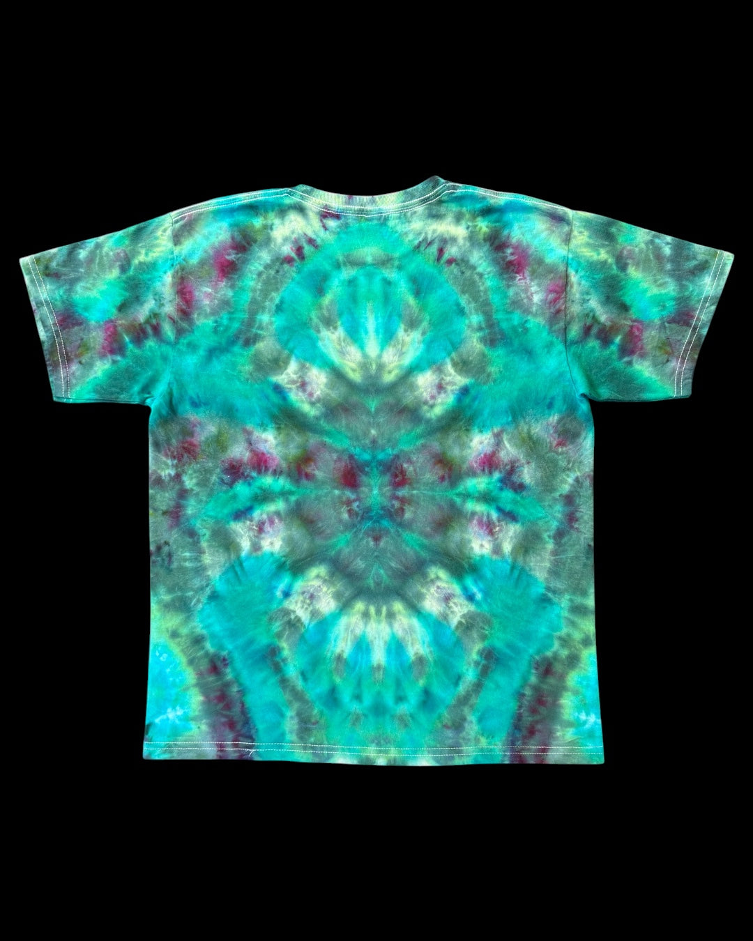 XL - youth sized ice dyed aqualung cosmic roll tee