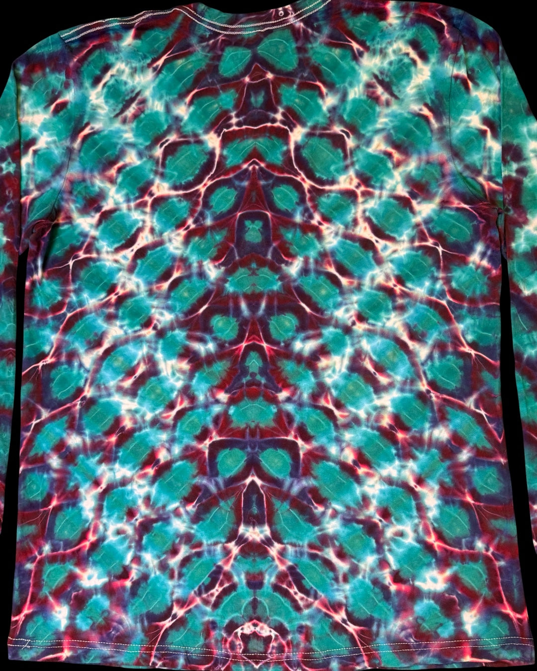 L - jade chevron long sleeve tee
