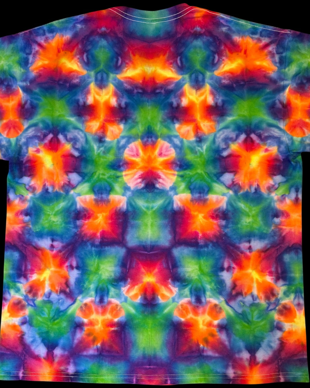 XL - rainbow experimental shibori tee
