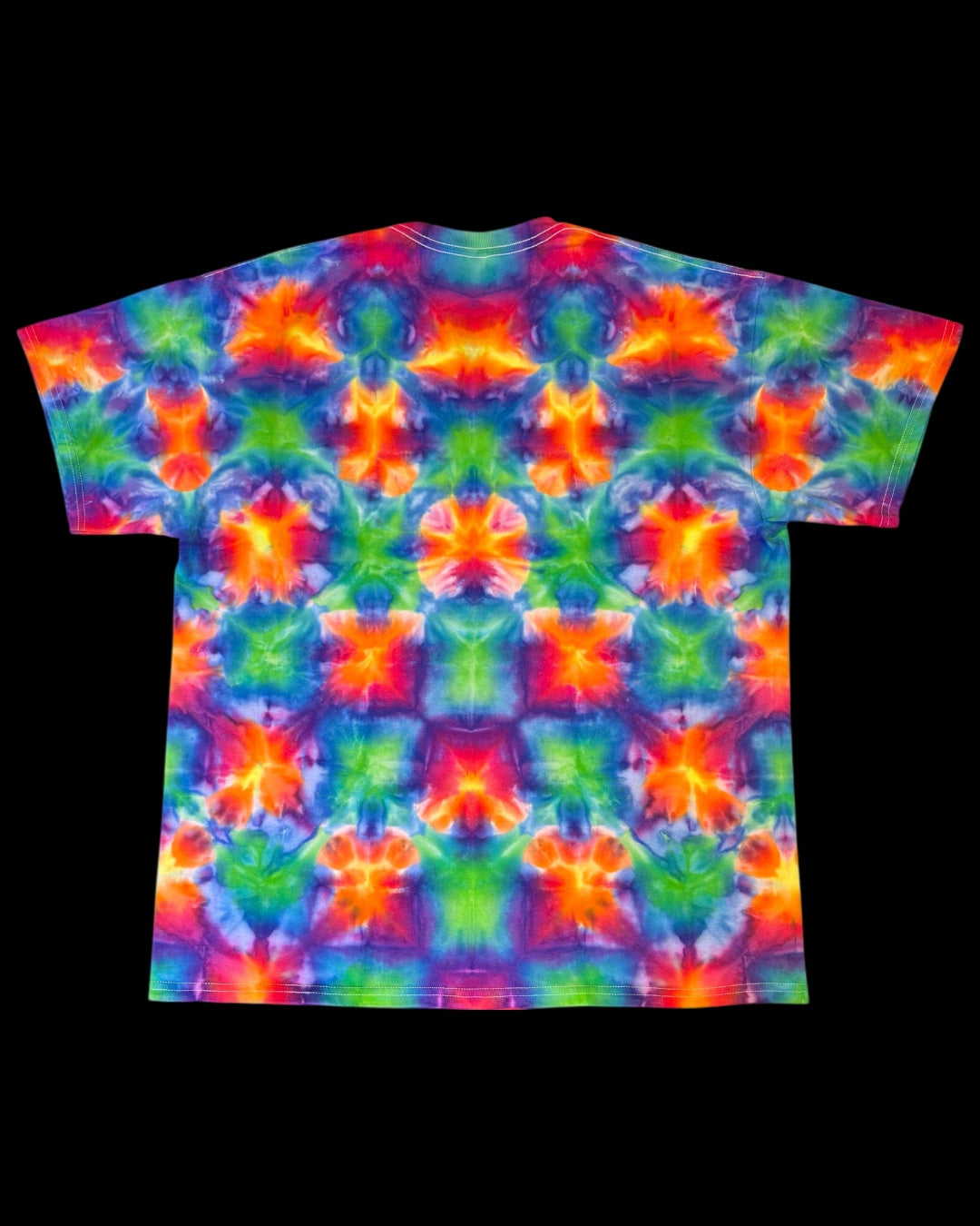 XL - rainbow experimental shibori tee