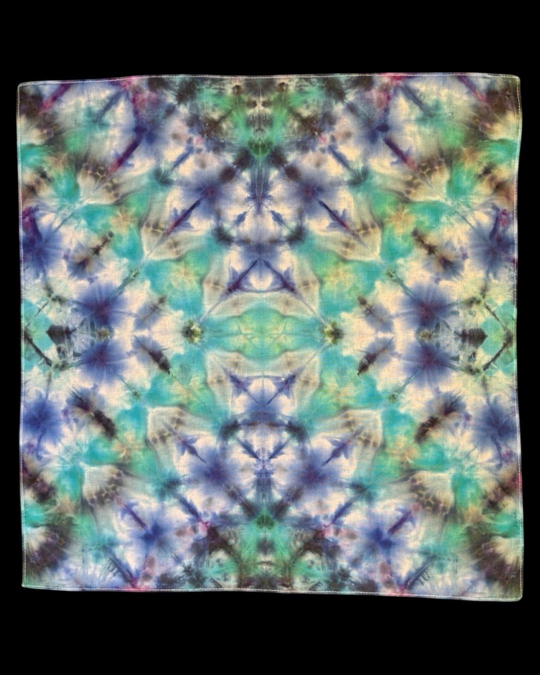ice dyed avalon 4way shibori bandana