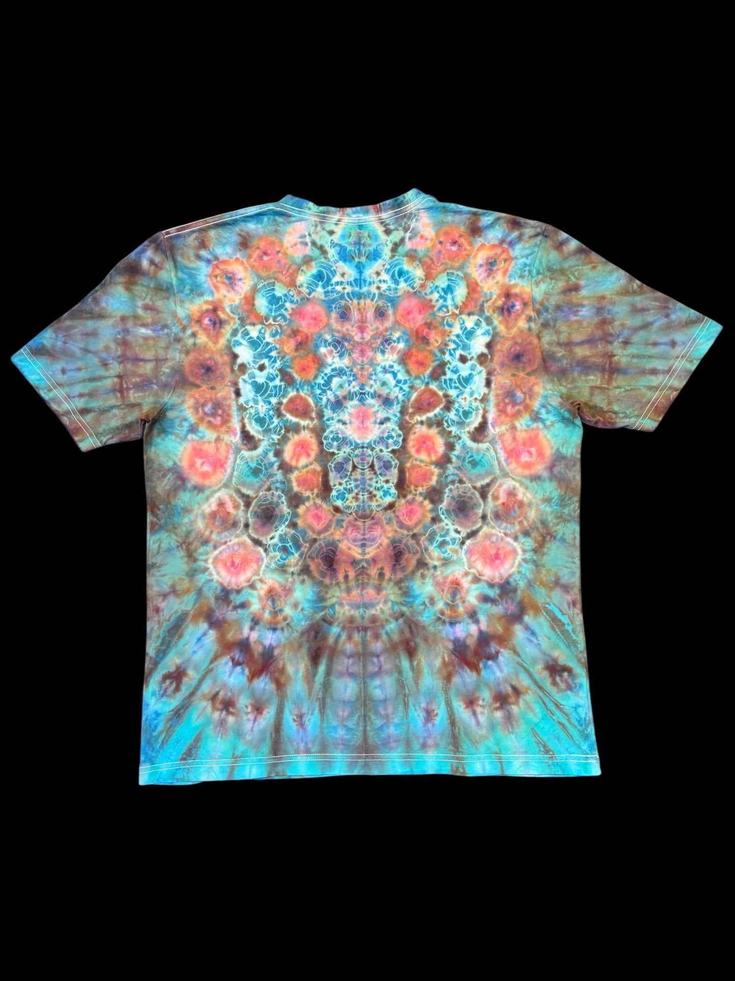 L - ice dyed black opal jade kenney style vee tee