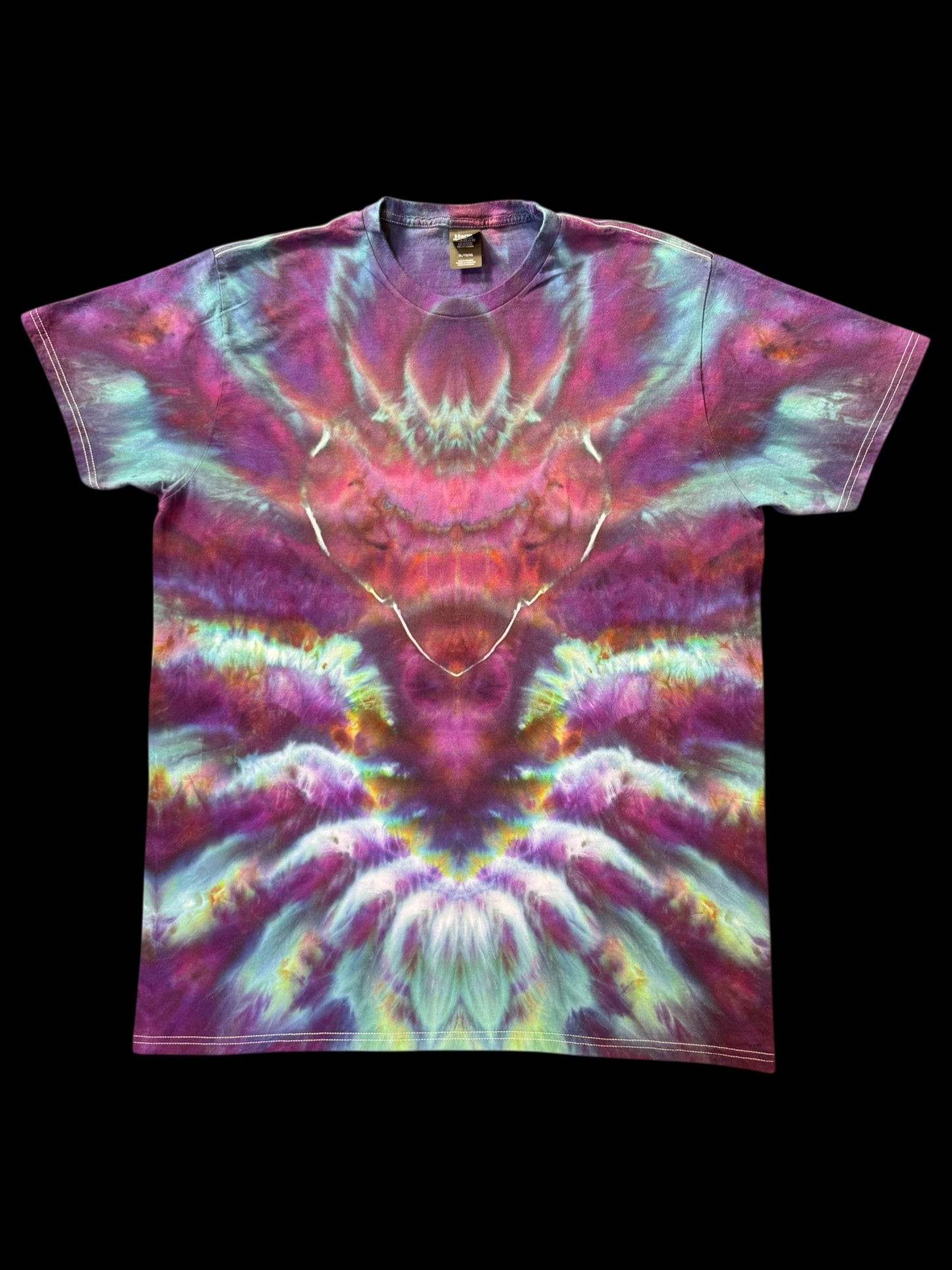 XL - ice dyed purple twilight cosmic roll variation tee
