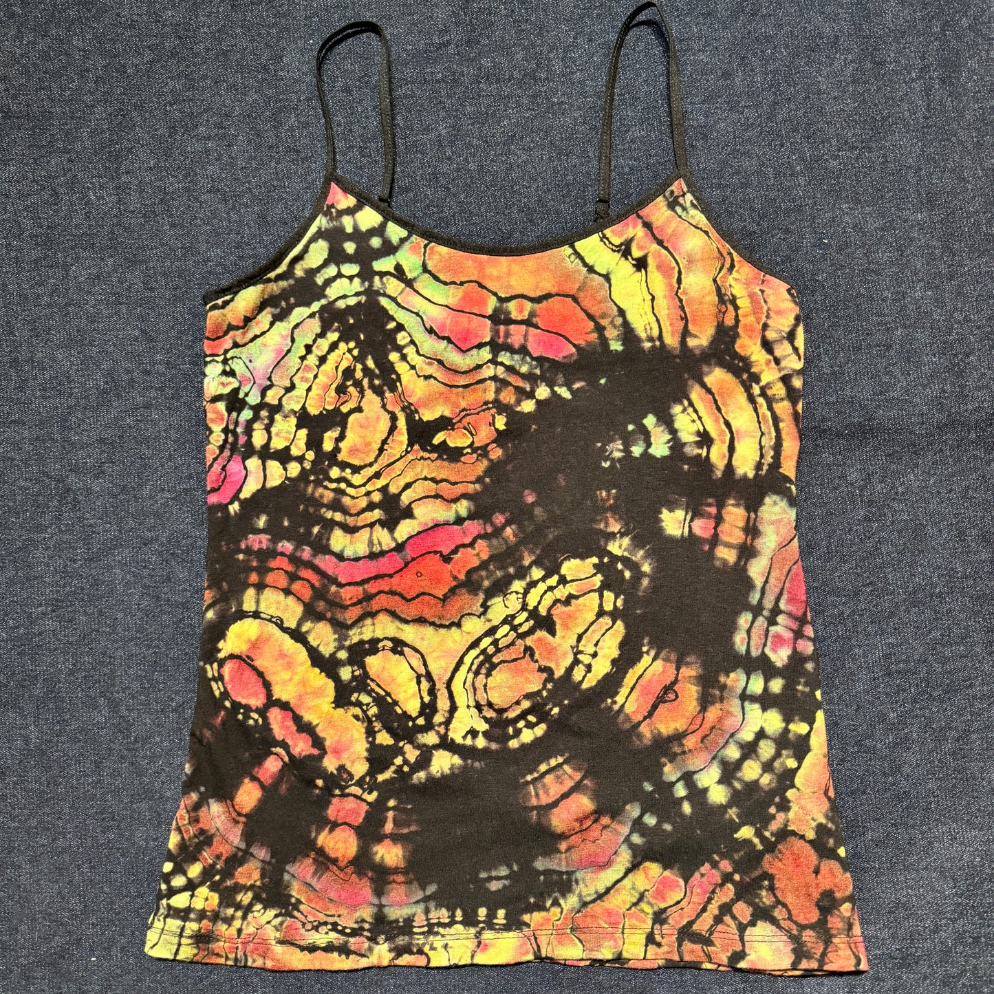 M - reversed, ice dyed geode style cami