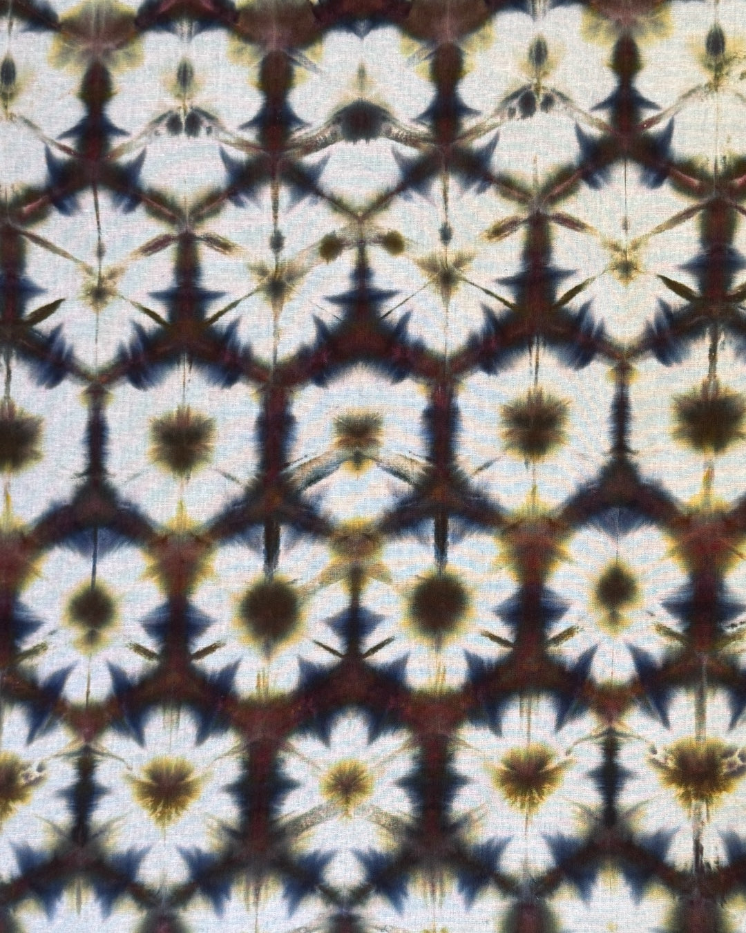 ice dyed interstellar and brushed steel sekka shibori style