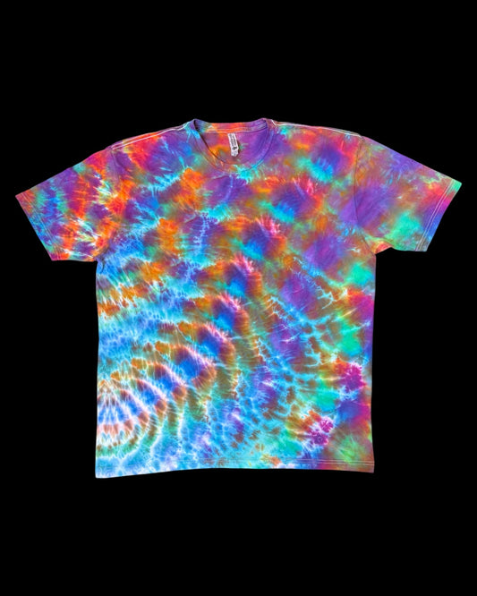 XXL - liquid rainbow cosmic roll logo tee
