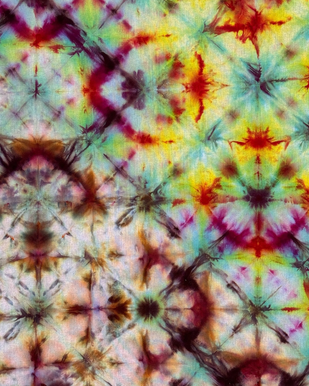 ice dyed fortune teller shibori bandana