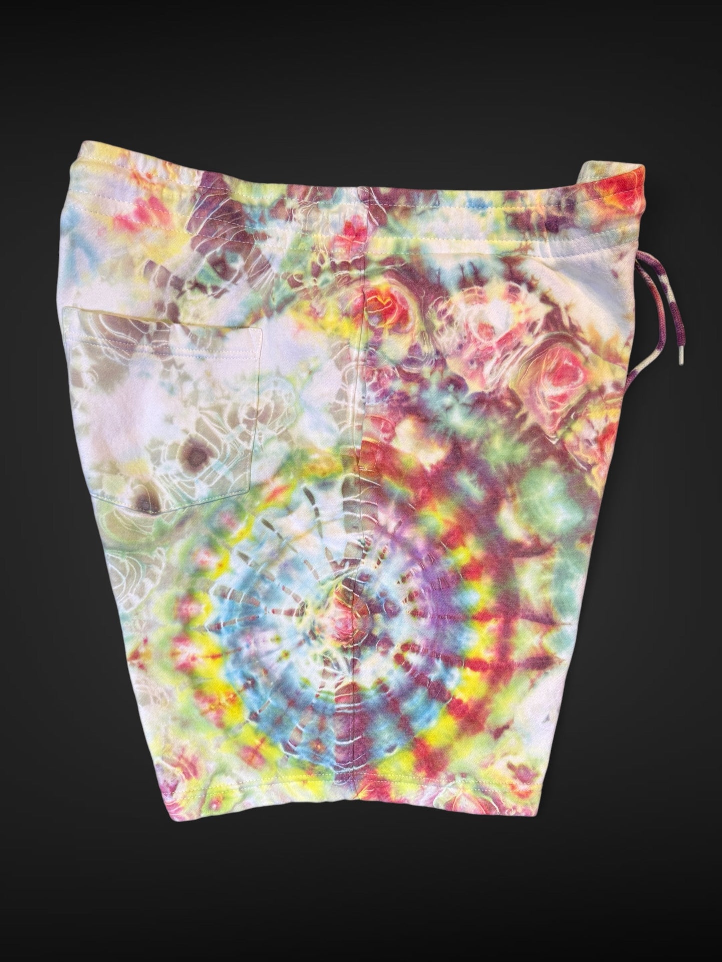 XXL - ice dyed mandala geode combo sweat shorts