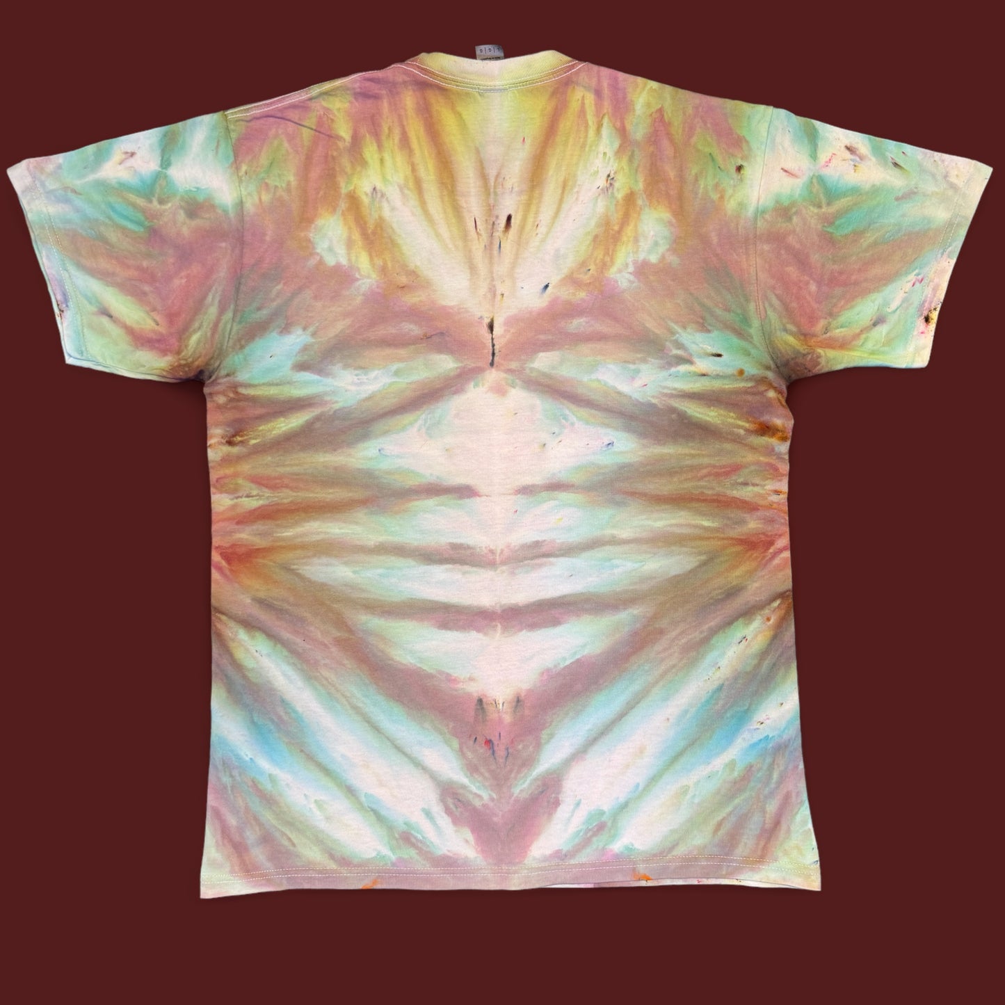 L - ice dyed cosmic portal tee