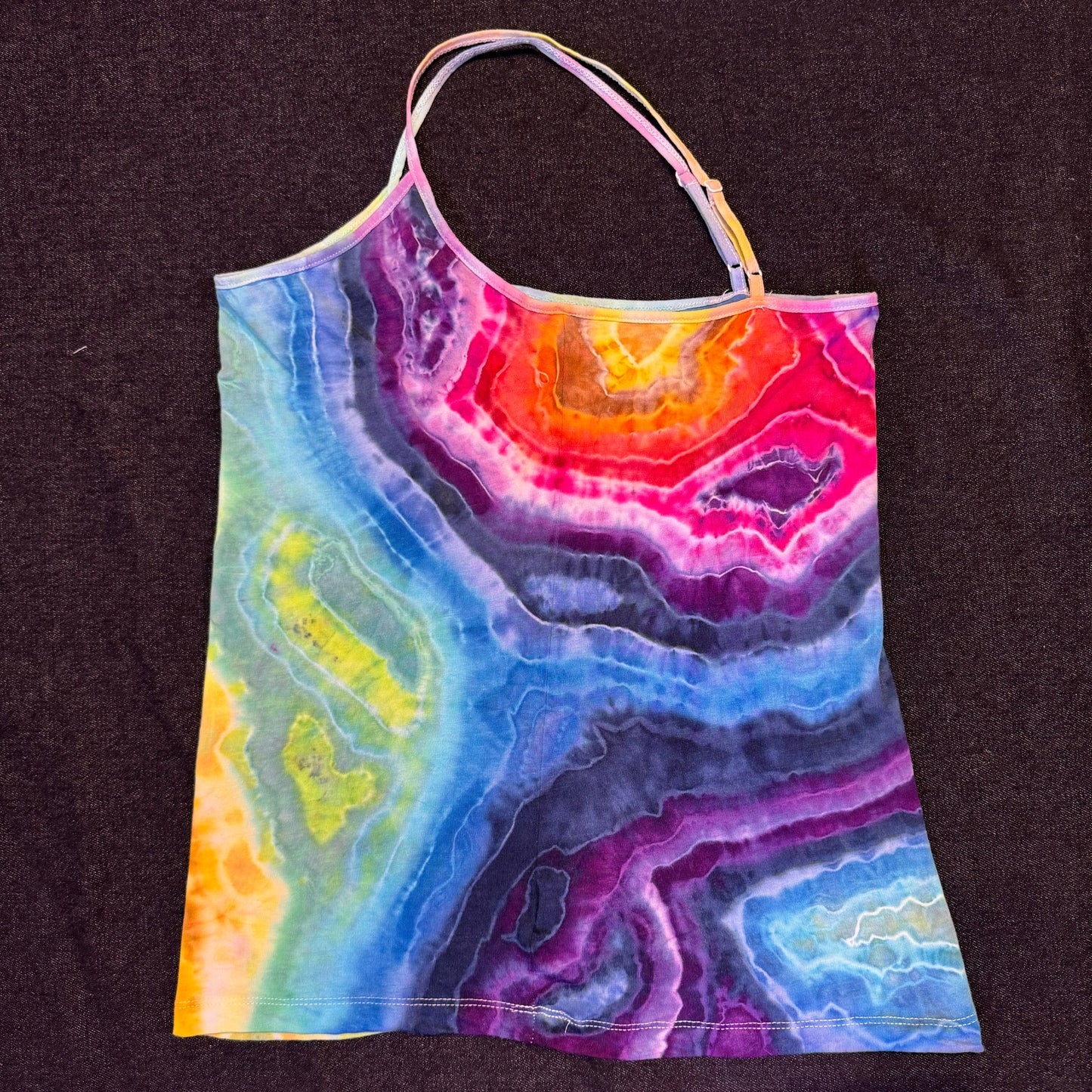 S - rainbow geode style cami