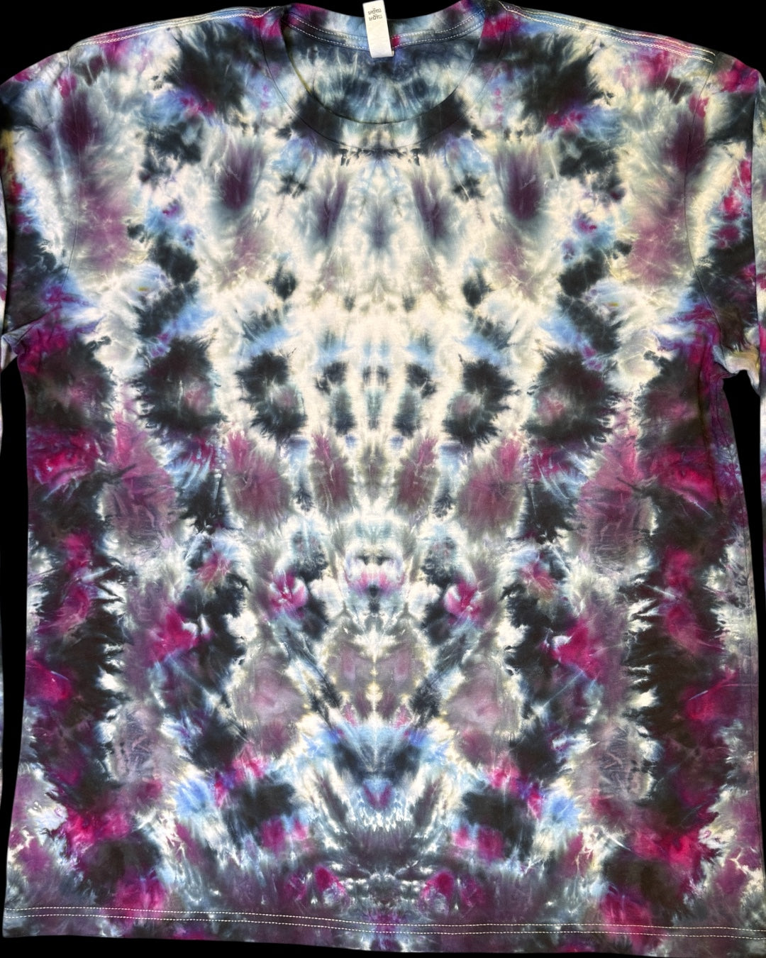 XL - ice dyed mirrored cosmic roll long sleeve tee