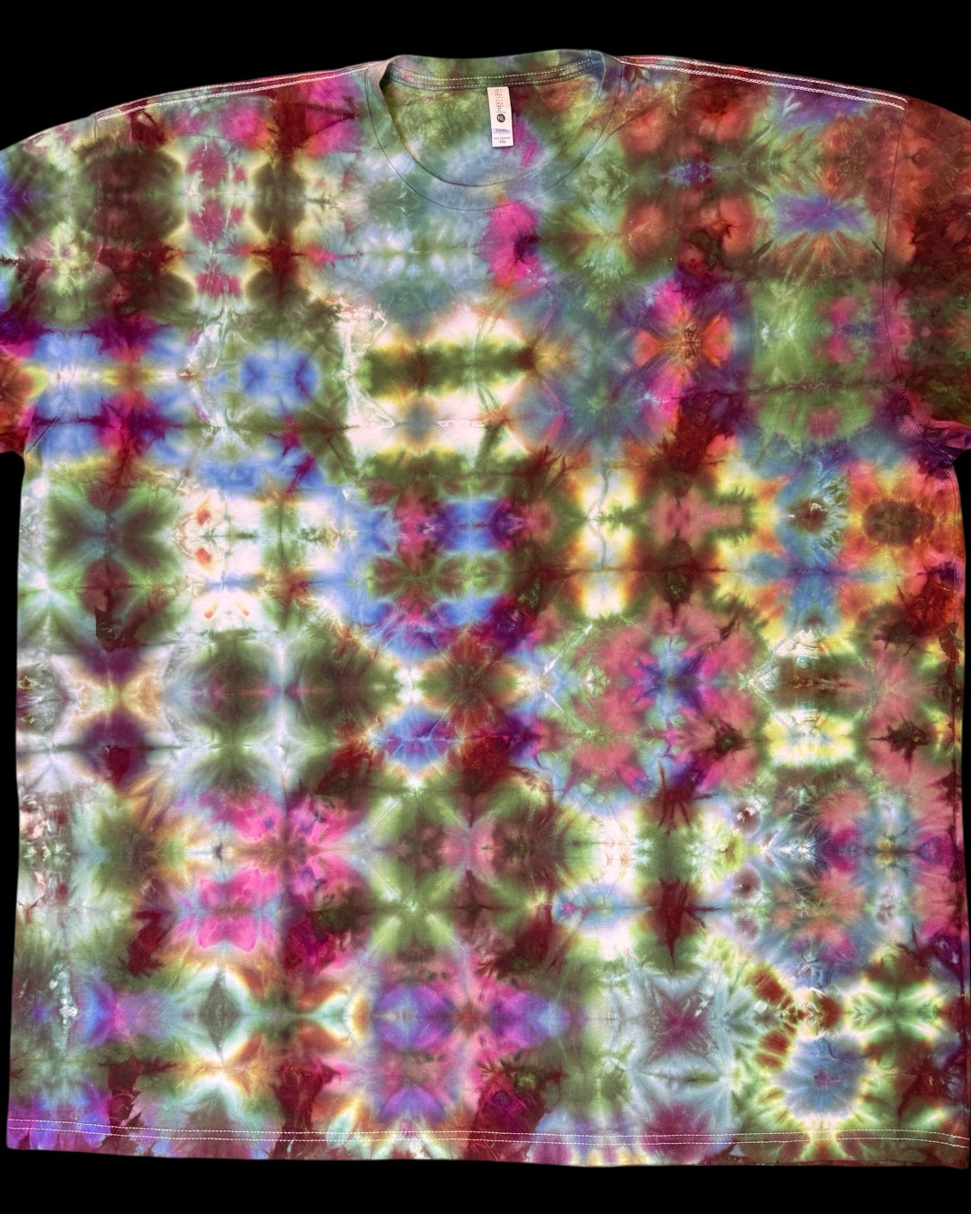 XXXXL - ice dyed glitchy glitch tee