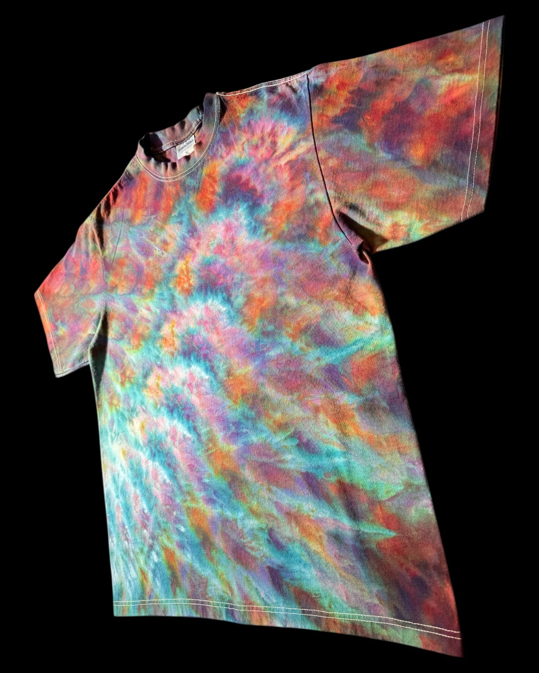 XL - ice dyed phoenix flame mindbender b cosmic roll tee