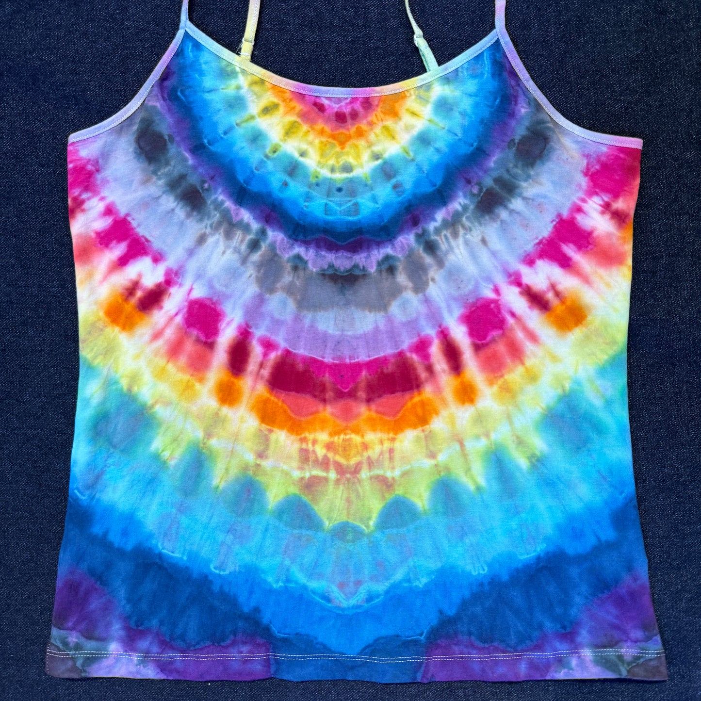 L - double rainbow mandala cami