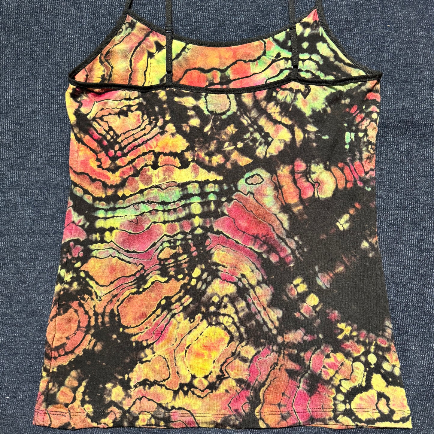 M - reversed, ice dyed geode style cami