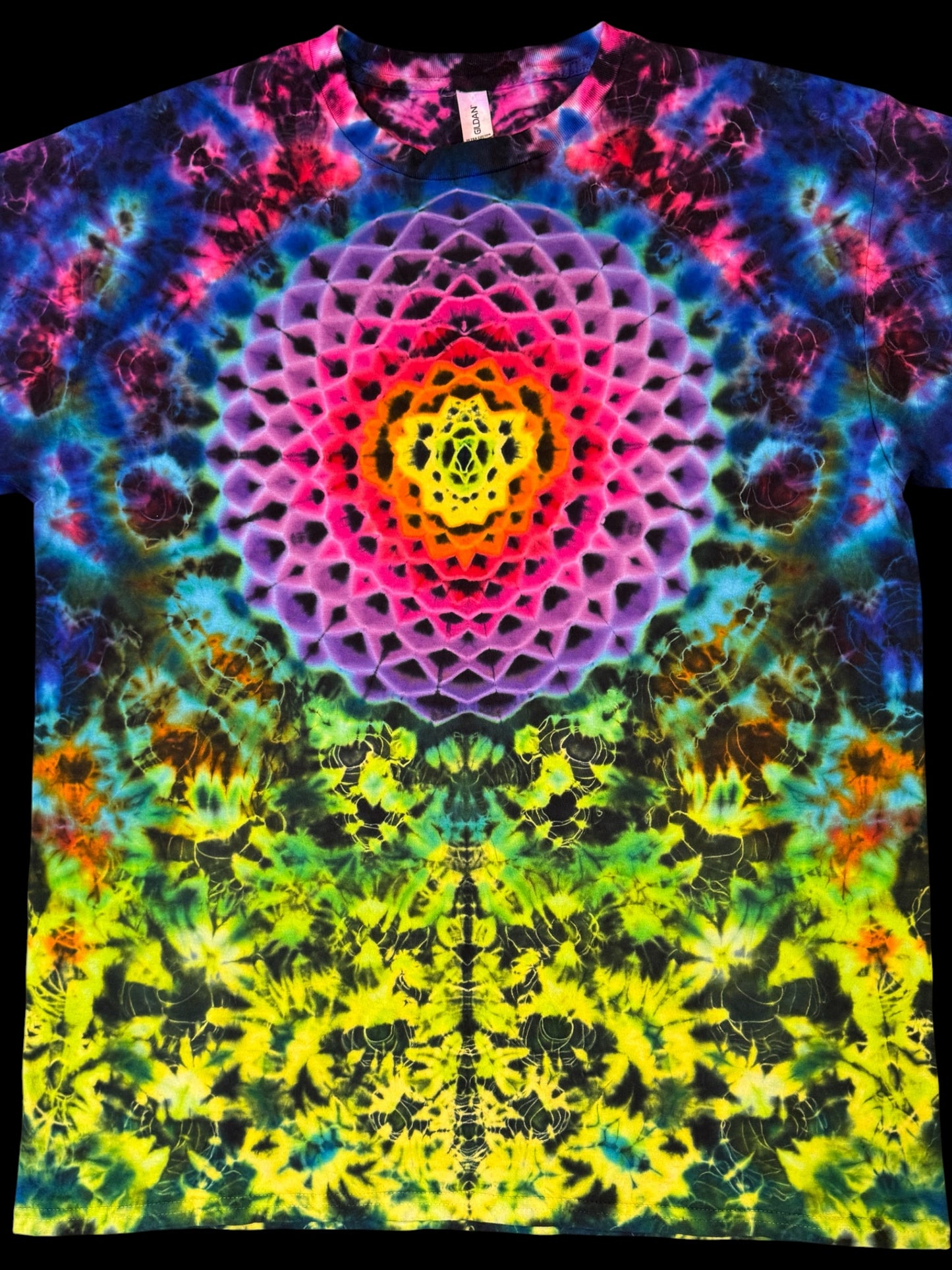 XL - rainbow mandala kenney combo tee