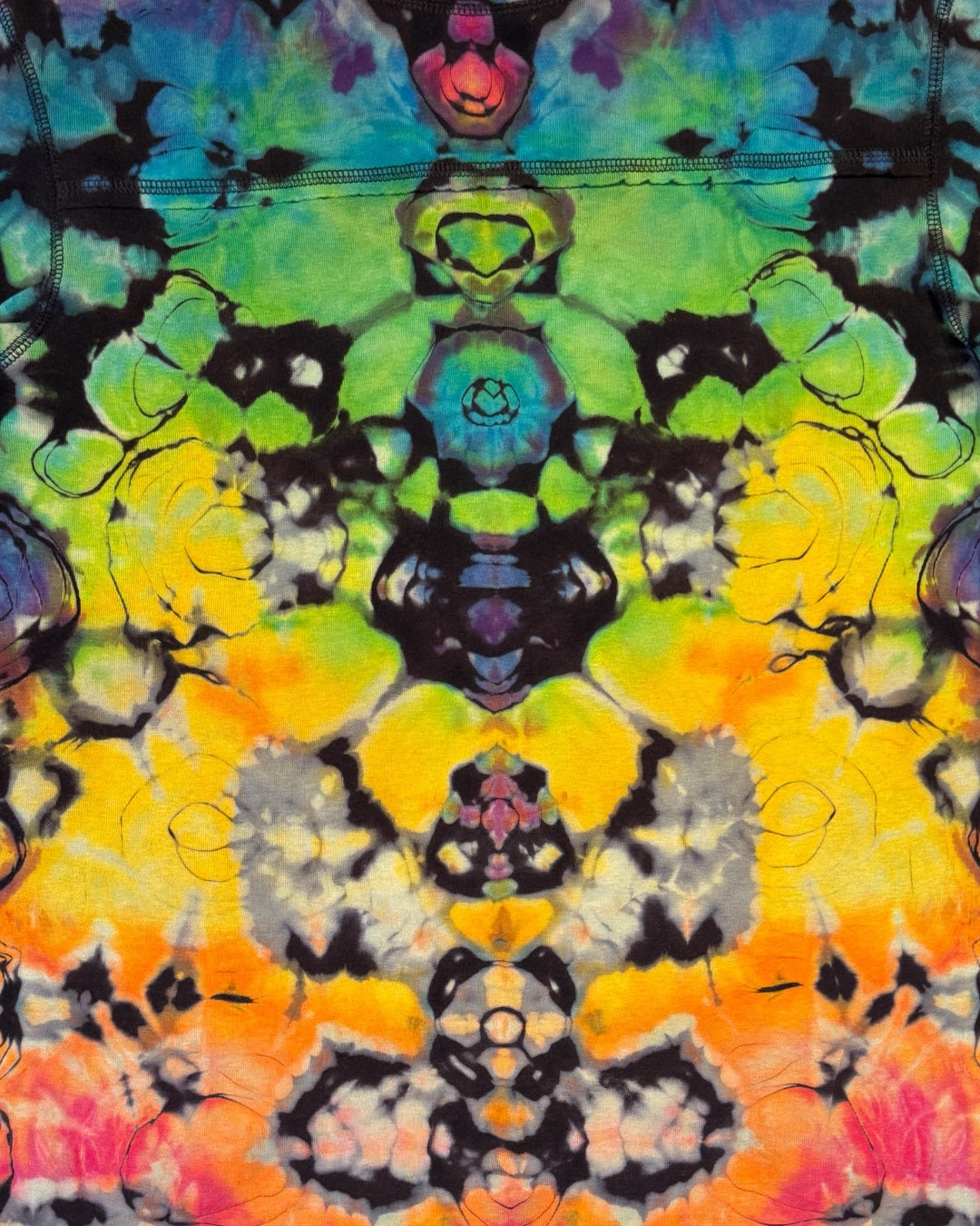 XL - reverse dyed rainbow kenney style variation tee