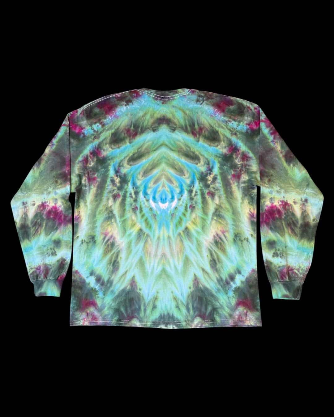 XL - ice dyed mirrored cosmic roll tee