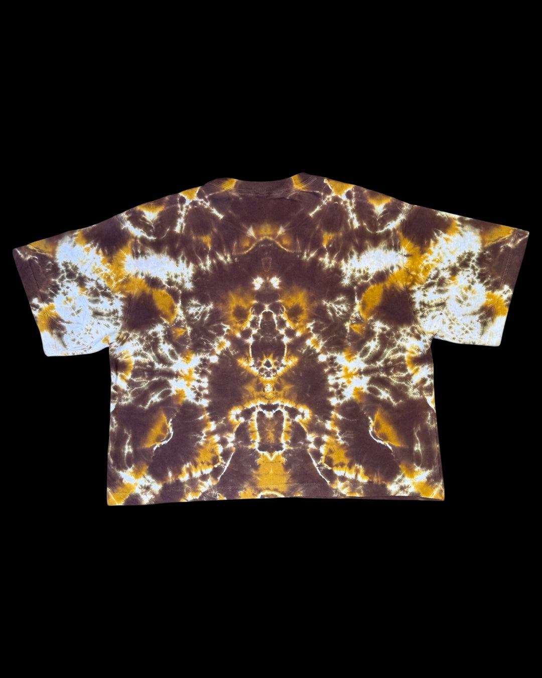 L - ladies’ fit front to back mandala boxy cropped tee