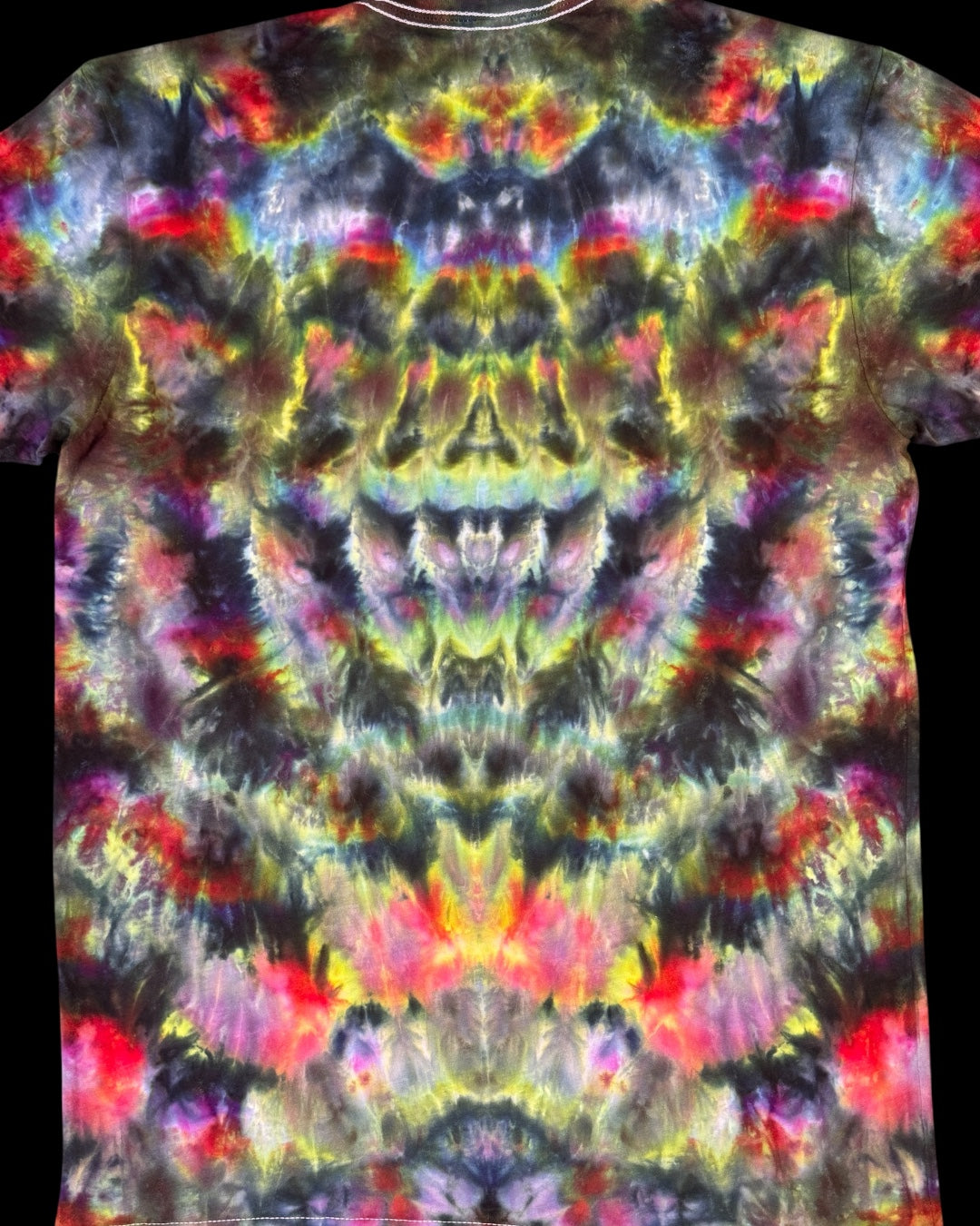M - ice dyed multicolor cosmic rolled tee