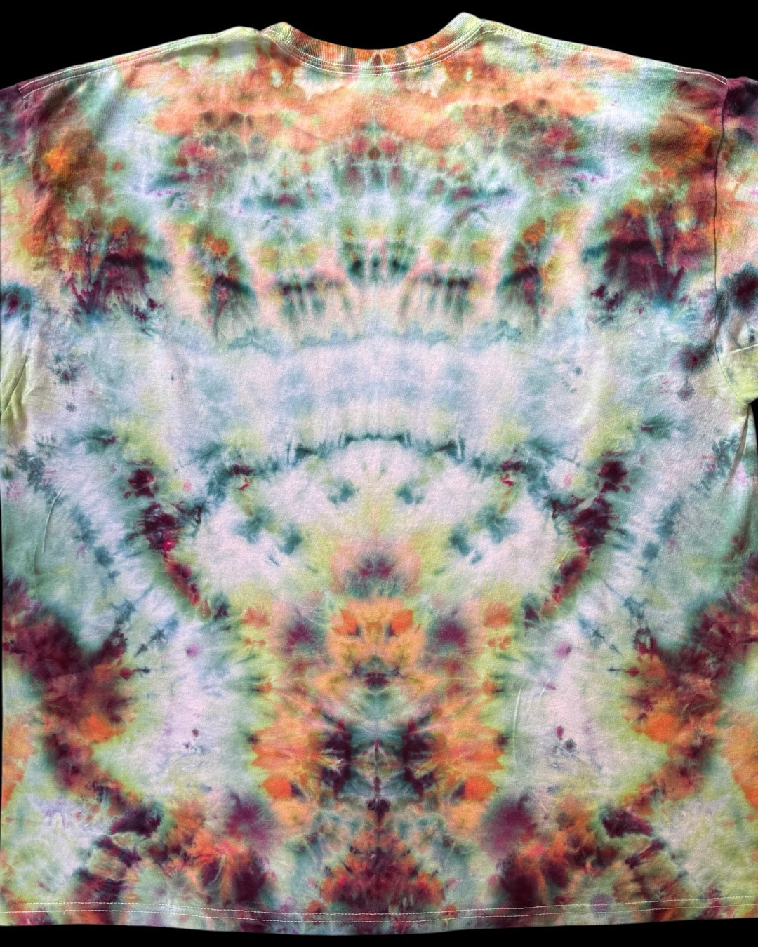 XXL - ice dyed highlights and northern lights cosmic combo long sleeve tee